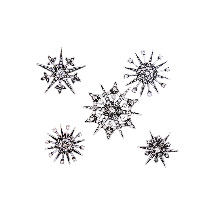 free shipping mixed 5pcs / lot fashion jewelry accessories vintage metal rhinestone star snowflake brooch
free shipping mixed 5pcs / lot fashion jewelry accessories vintage metal rhinestone star snowflake brooch