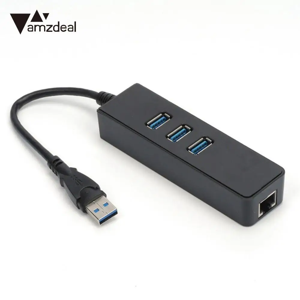 Фото Universal USB Splitter Networking RJ45 Adapter Desktop Durable Hub Tablets | Компьютеры и офис