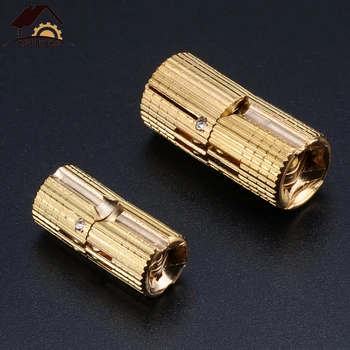 Myhomera 4Pcs 33*16mm Copper Barrel Hinges Lot Cylindrical Hidden Cabinet Concealed Invisible Brass Hinge Mount Door Furniture
Myhomera 4Pcs 33*16mm Copper Barrel Hinges Lot Cylindrical Hidden Cabinet Concealed Invisible Brass Hinge Mount Door Furniture