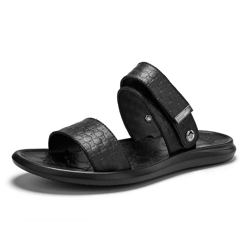 Black Summer Men Flip Flops Slippers Men Casual Genuine Leather Shoes Fashion Summer Beach Sandals Zapatos Hombre
Black Summer Men Flip Flops Slippers Men Casual Genuine Leather Shoes Fashion Summer Beach Sandals Zapatos Hombre