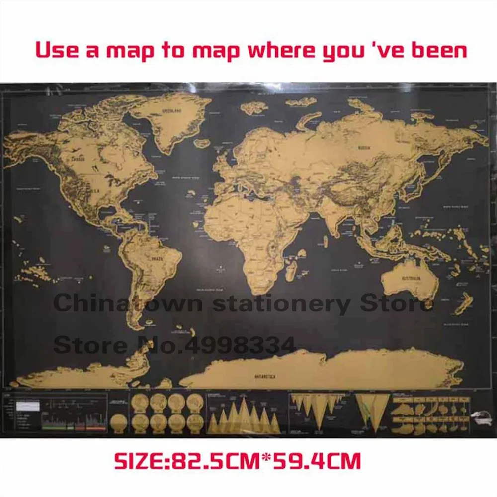 Scratch Map Scratch Off World Travel Map Poster Copper Foil Personalized Journal Log Big Size with Cylinder Packing
Scratch Map Scratch Off World Travel Map Poster Copper Foil Personalized Journal Log Big Size with Cylinder Packing