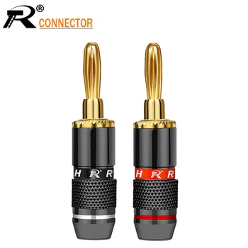 4Pcs/2Pairs R Connector Non-Magneti Banana Plugs Audio Speaker plug Binding Post Terminal Banana Connectors High Quality
4Pcs/2Pairs R Connector Non-Magneti Banana Plugs Audio Speaker plug Binding Post Terminal Banana Connectors High Quality
