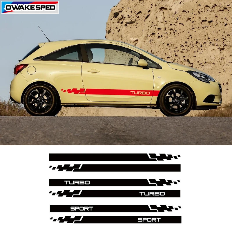 Turbo Sport Stripes Car Body Decor Vinyl Decal For Opel Corsa 3-5 Doors Side Skirt Sticker Racing Styling Auto Accessories
Turbo Sport Stripes Car Body Decor Vinyl Decal For Opel Corsa 3-5 Doors Side Skirt Sticker Racing Styling Auto Accessories