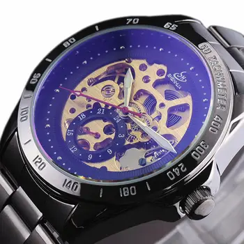 SHENHUA Luxury Skeleton Watches Men Clock Automatic Military Watch Black Stainless Steel Strap Mechanical Wristwatch Mens Gift
SHENHUA Luxury Skeleton Watches Men Clock Automatic Military Watch Black Stainless Steel Strap Mechanical Wristwatch Mens Gift