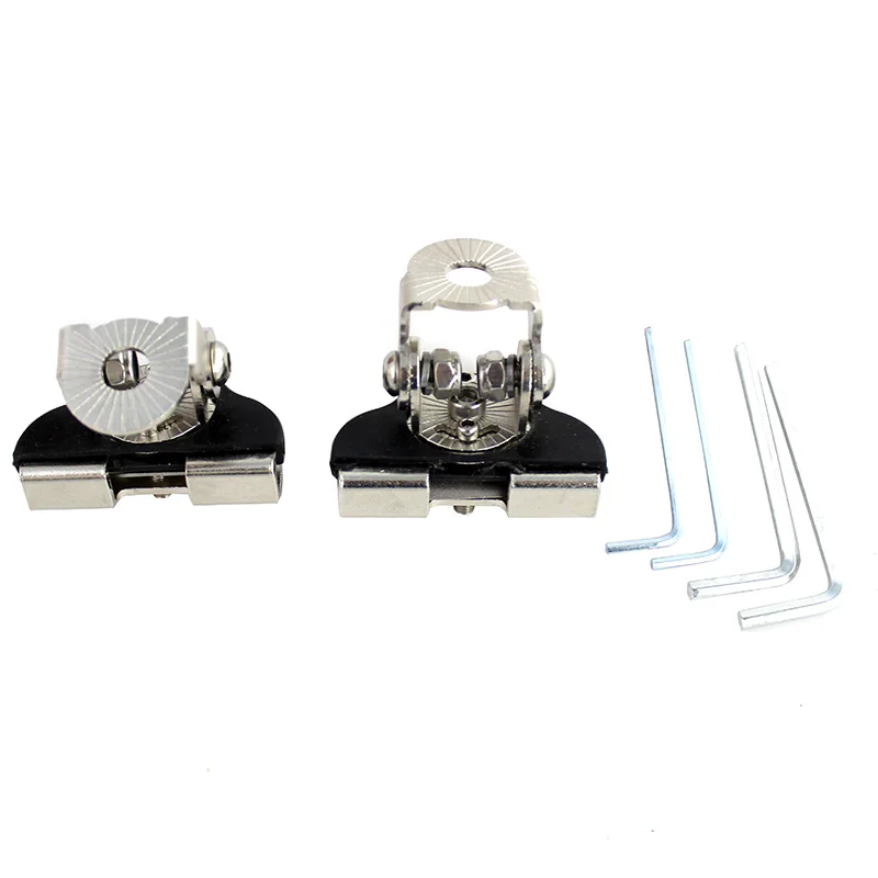 FADUIES 2pcs Universal A Pillar Hood Led Work Light bar Mount Bracket Clamp Holder 304 Stainless Steel Offroad (2)