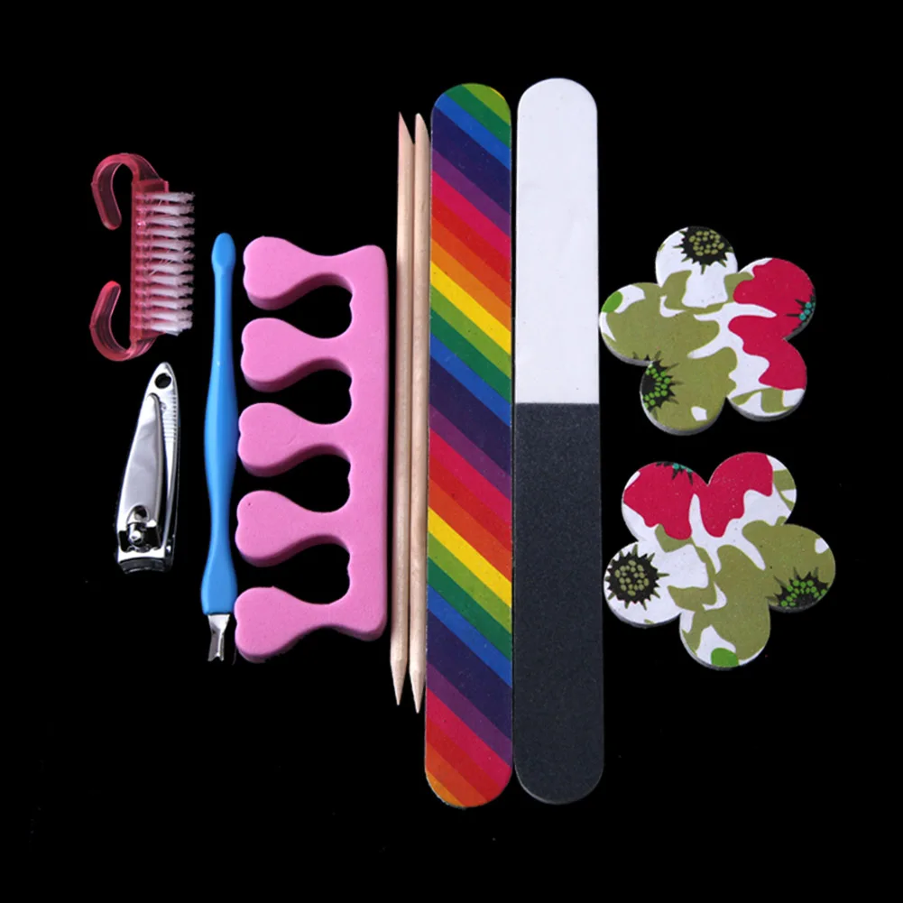 10 Pcs Nails Art Tool Set Pro Manicure Kit Flower Shape Nail Files Brush For House Use HB88
10 Pcs Nails Art Tool Set Pro Manicure Kit Flower Shape Nail Files Brush For House Use HB88