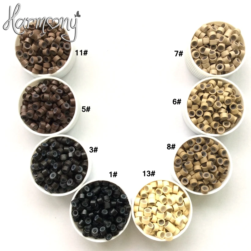 5000pcs 4.0mm*2.0mm*2.0mm Silicone Lined Micro Rings For Human Hair Extension Links Beads Tubes Tools
5000pcs 4.0mm*2.0mm*2.0mm Silicone Lined Micro Rings For Human Hair Extension Links Beads Tubes Tools