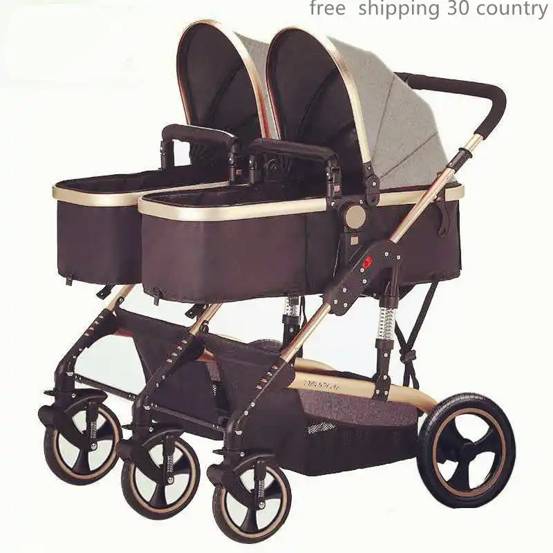 twin bassinet pram