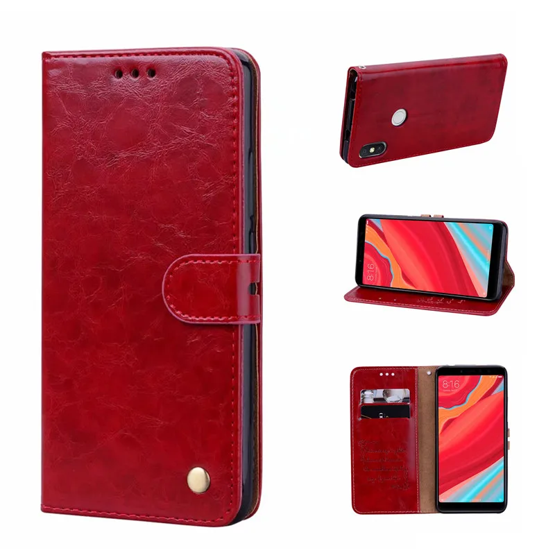 Redmi S2 Holder PU Leather For Xiaomi 6 A1 5X A2 6X Wallet Case Note 5A Pro 5 plus Phone Cover pro 3S | Мобильные телефоны и