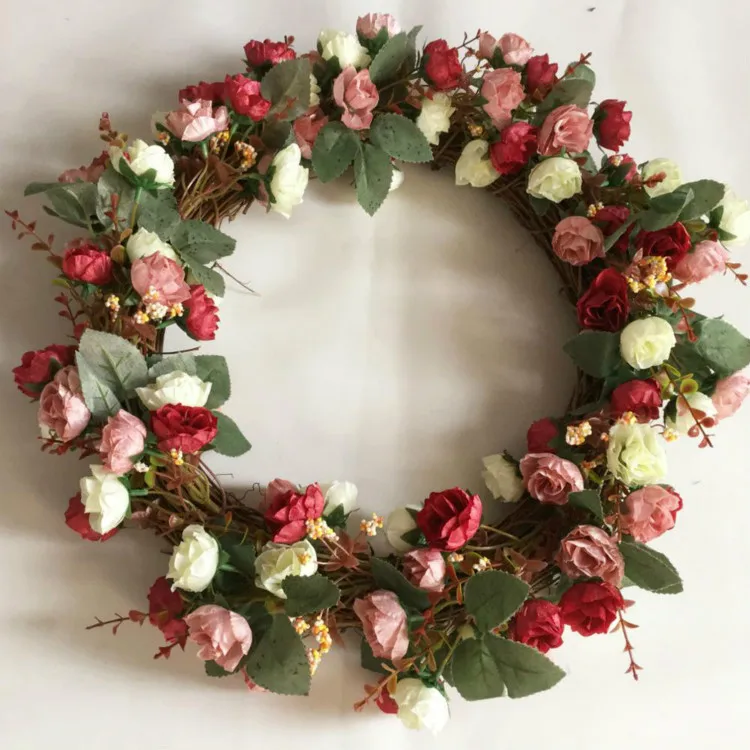 1pc Door Hanging Garland Ornaments Heart-shaped Wreath Love Flower Wedding Christmas Wreath Wall Lintel Simulation
1pc Door Hanging Garland Ornaments Heart-shaped Wreath Love Flower Wedding Christmas Wreath Wall Lintel Simulation