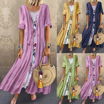 Autumn Spring Fashion Women Vintage Boho O-Neck Floral Print Lace Two-piece 3/4 Sleeve Lady Dress Wholesale Free Ship Z4 
Autumn Spring Fashion Women Vintage Boho O-Neck Floral Print Lace Two-piece 3/4 Sleeve Lady Dress Wholesale Free Ship Z4