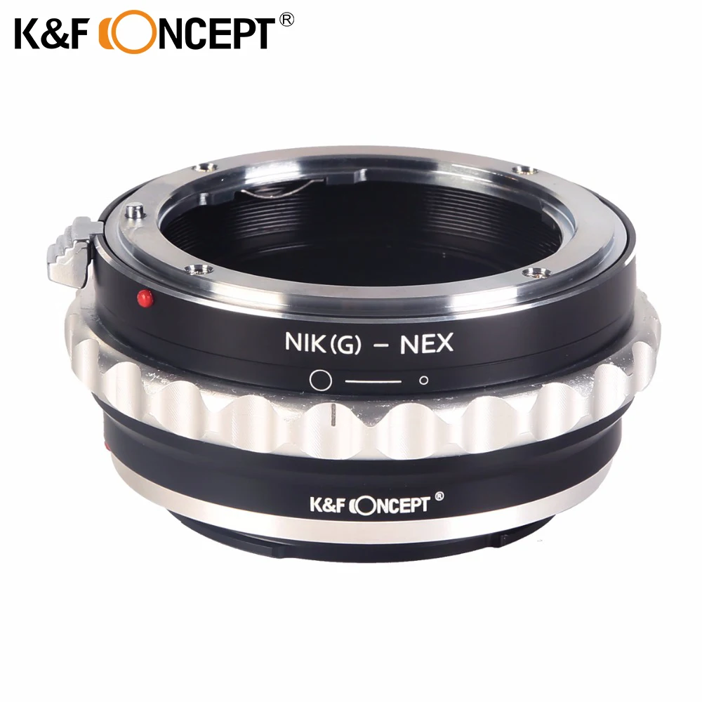 K&F CONCEPT Lens Mount Adapter Ring with Aperture Dial for Nikon G Type Lens (to) fit for Sony E-Mount NEX Camera Body
K&F CONCEPT Lens Mount Adapter Ring with Aperture Dial for Nikon G Type Lens (to) fit for Sony E-Mount NEX Camera Body