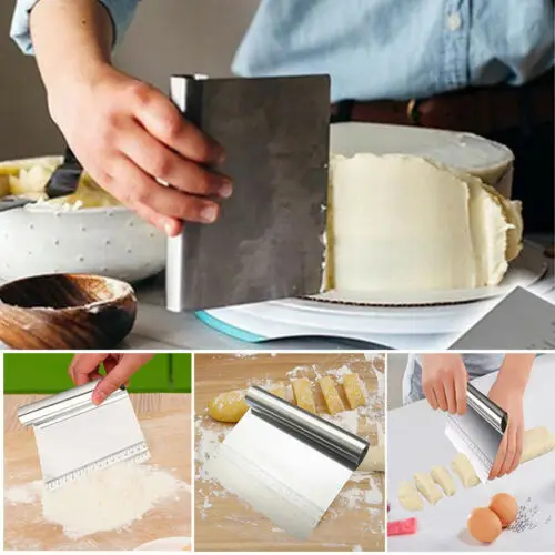 Stainless Steel Smoother Edge Cake Scraper Kitchen Flour Pastry Cake Tool Bakeware Kitchen Cooking Cake Tools
Stainless Steel Smoother Edge Cake Scraper Kitchen Flour Pastry Cake Tool Bakeware Kitchen Cooking Cake Tools