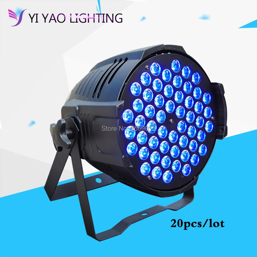 20pcs/lot 54x3W LED Par light RGB 3in1 flat par DMX professional dj equipment stage lighting
20pcs/lot 54x3W LED Par light RGB 3in1 flat par DMX professional dj equipment stage lighting