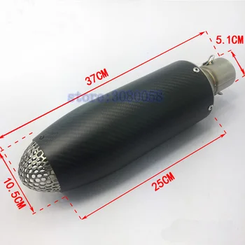 Universal 51mm Motorcycle Exhaust Muffler Pipe for ATV Super Cool Carbon Fiber Bullet Appearance DB killer
Universal 51mm Motorcycle Exhaust Muffler Pipe for ATV Super Cool Carbon Fiber Bullet Appearance DB killer