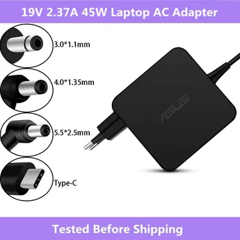 19v 2.37A 45W 3.0x1.1mm / 4.0x1.35mm / 5.5x2.5mm / 20V 2.25A Type-C Laptop AC Adapter Power Charger For Asus 45W Laptop Charger
19v 2.37A 45W 3.0x1.1mm / 4.0x1.35mm / 5.5x2.5mm / 20V 2.25A Type-C Laptop AC Adapter Power Charger For Asus 45W Laptop Charger