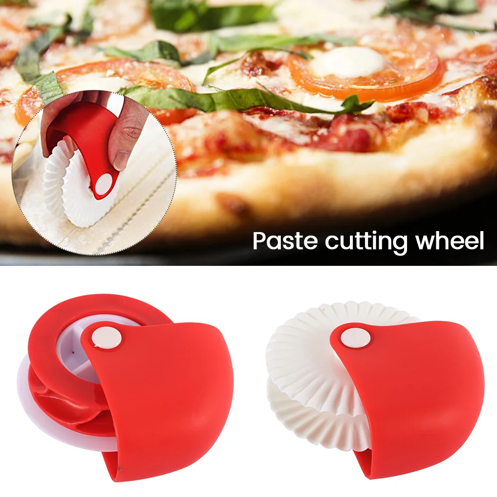 Pizza Dough Scraper Cutter Paste Cutting Wheel Wave PatternBaking Pastry Spatulas Fondant Cake Tools Kitchen Accessories
Pizza Dough Scraper Cutter Paste Cutting Wheel Wave PatternBaking Pastry Spatulas Fondant Cake Tools Kitchen Accessories