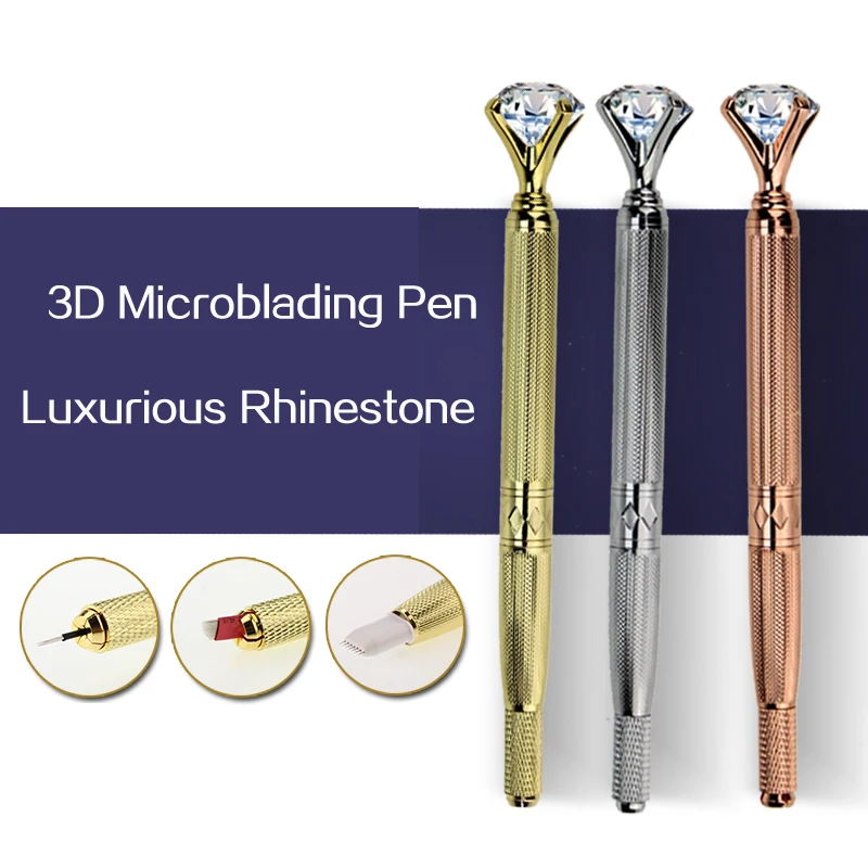 3D Microblading pen Manual Eyebrow Tattoo Pen Permanent makeup machine pen Eyebrow Lip Embroidery with Crystal Diamond
3D Microblading pen Manual Eyebrow Tattoo Pen Permanent makeup machine pen Eyebrow Lip Embroidery with Crystal Diamond