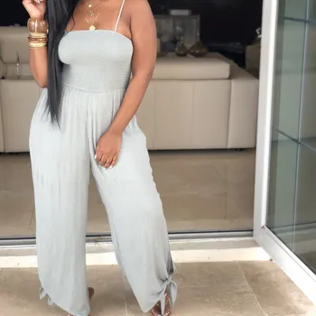 Women Spaghetti Strap Wide Leg Jumpsuits 2019 Summer Sexy High Waist Sleeveless Loose Jumpsuit Solid Casual Outfits
Women Spaghetti Strap Wide Leg Jumpsuits 2019 Summer Sexy High Waist Sleeveless Loose Jumpsuit Solid Casual Outfits