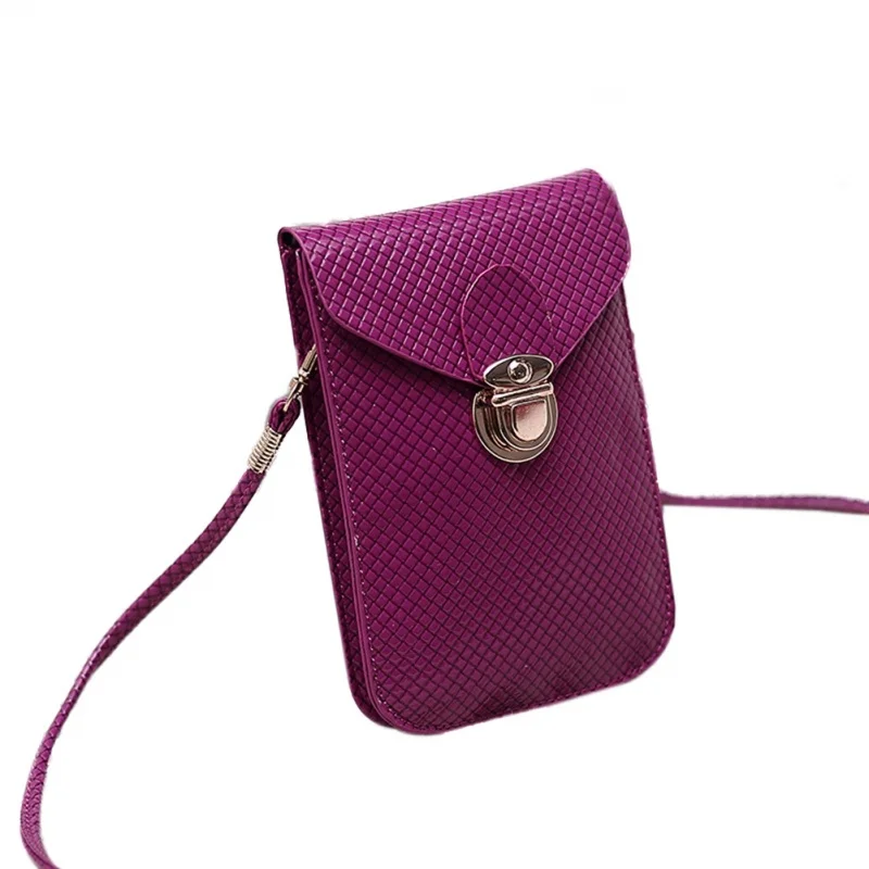 Fashion Preppy Style Women Mini Bag Cell Phone Bag PU Leather Plaid Purse Messenger Bag Shoulder Bag Women purses Purple
Fashion Preppy Style Women Mini Bag Cell Phone Bag PU Leather Plaid Purse Messenger Bag Shoulder Bag Women purses Purple
