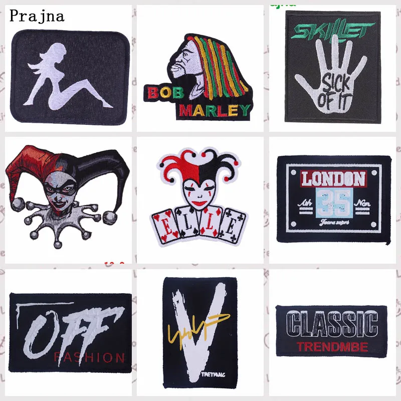 Prajna Punk Style Patch Poker Heart Sticker Sew On Clothing DIY Embroidered Patches Applied To Jacket Personality Text Patch H
Prajna Punk Style Patch Poker Heart Sticker Sew On Clothing DIY Embroidered Patches Applied To Jacket Personality Text Patch H