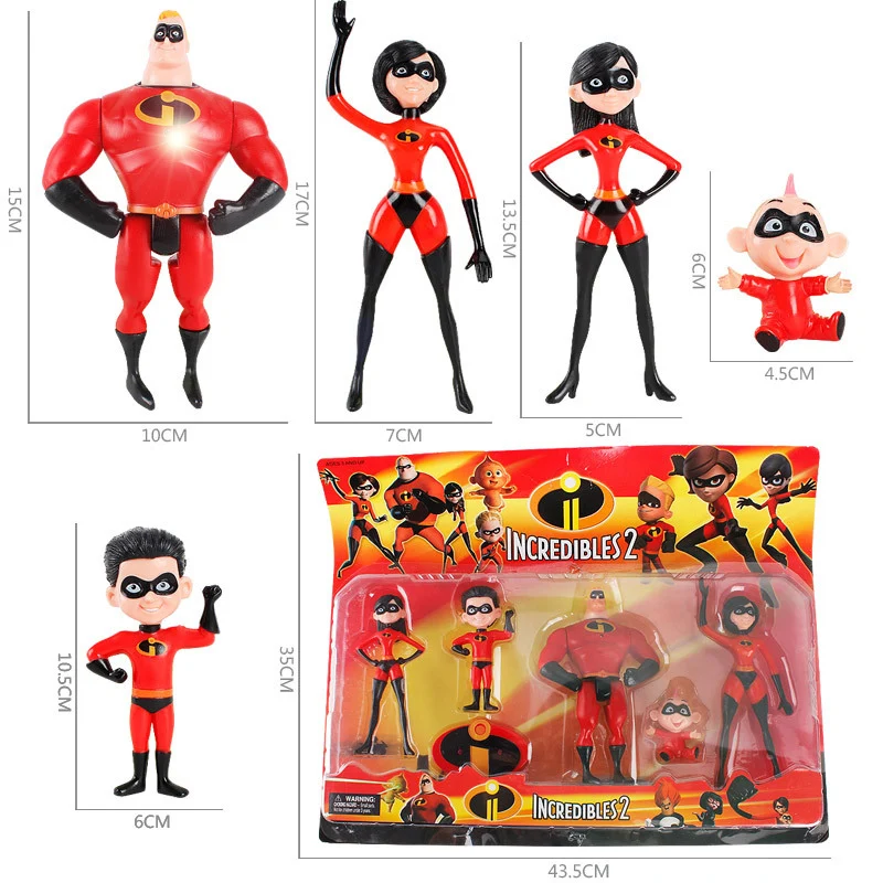 5pcs/lot Movie The Incredibles 2 Dash Parr Jack Parr Elastigirl PVC Character Dolls Toy Action Figure Toys Kid Birthday Gift
5pcs/lot Movie The Incredibles 2 Dash Parr Jack Parr Elastigirl PVC Character Dolls Toy Action Figure Toys Kid Birthday Gift