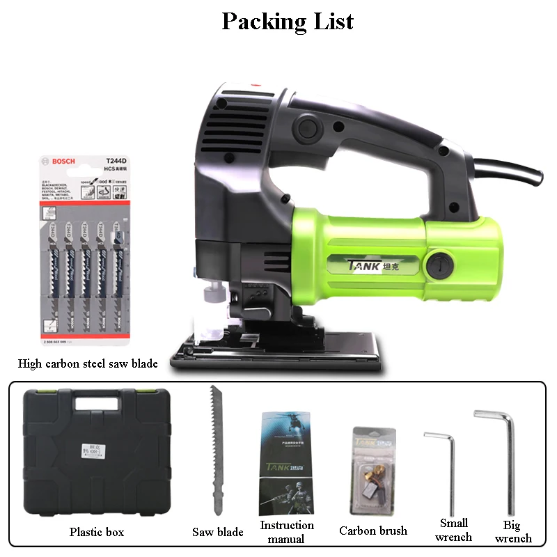 Curve Saw Wood Cutting Machine Handheld Chainsaw Electric Jigsaw Multi-function Jig Saw Woodworking Cutting Tools J65-2
Curve Saw Wood Cutting Machine Handheld Chainsaw Electric Jigsaw Multi-function Jig Saw Woodworking Cutting Tools J65-2