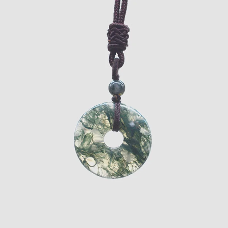 Wholesale Chinese style Hand-carved pingan kou lucky Amulet fine jewelry Water grass agate Necklace safety button Pendant gift
Wholesale Chinese style Hand-carved pingan kou lucky Amulet fine jewelry Water grass agate Necklace safety button Pendant gift