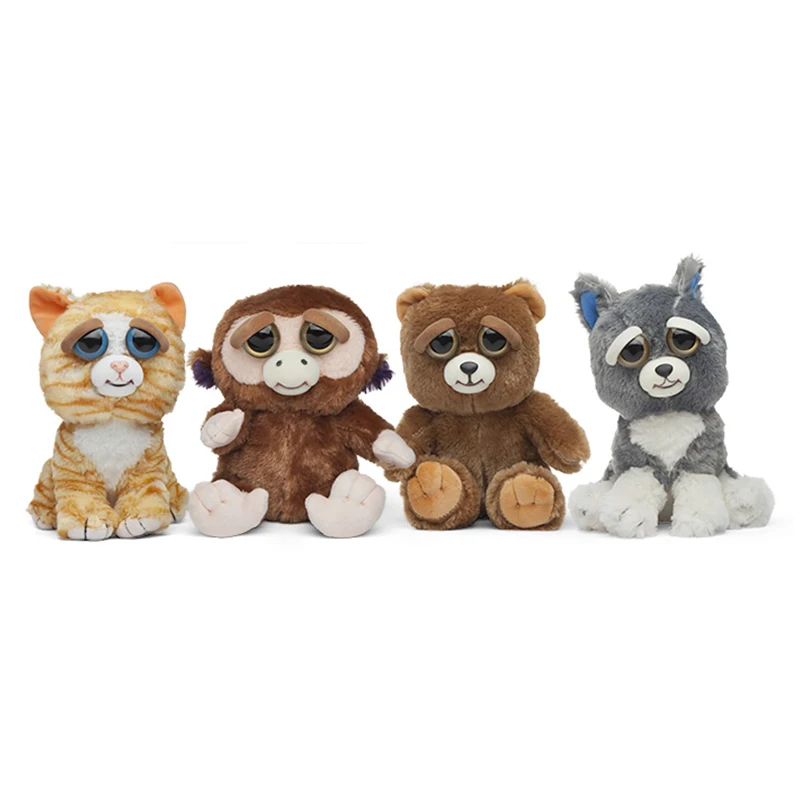 Feisty Pets Funny Change Face Plush Toys Animal Dolls Children Toys   For Girls  Prank Toy Christmas Gift Fast Shipping (9)