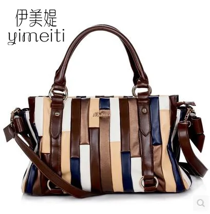 Fashion Women Leather Handbags Colorful Patchwork Shoulder bag Ladys Tote 2017 Women messenger bags sac a main Fashion Women Leather Handbags Colorful Patchwork Shoulder bag Ladys Tote 2017 Women messenger bags sac a main<br><br>Aliexpress