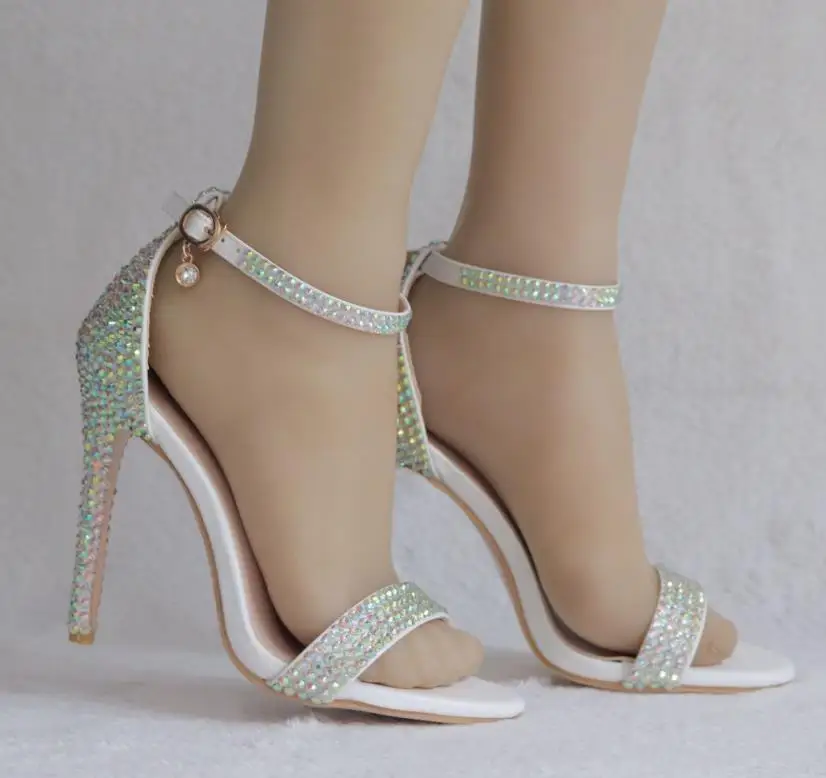 Colorful diamond high heel sandals One-button buckle shoes Fine-toe fish mouth Roman sandals Colorful diamond crystal sandals
Colorful diamond high heel sandals One-button buckle shoes Fine-toe fish mouth Roman sandals Colorful diamond crystal sandals