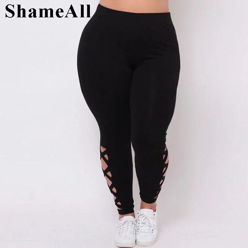 Plus Size Women Pants Trousers For Ladies 3Xl Large Size Fitness Plain Black High Waist Crisscross Tie Fitness Elastic Leggings
Plus Size Women Pants Trousers For Ladies 3Xl Large Size Fitness Plain Black High Waist Crisscross Tie Fitness Elastic Leggings