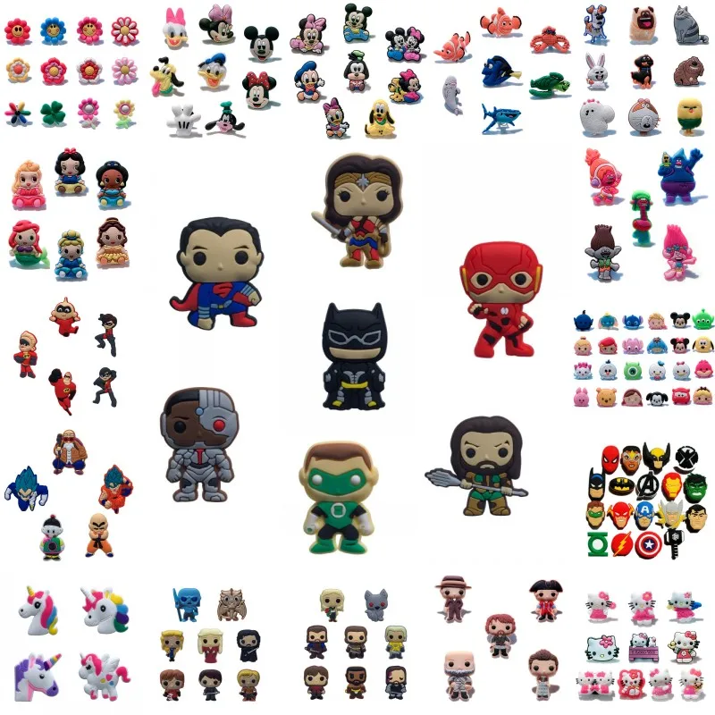 Mixed 1000pcs Cartoon Shoe Charms Avengers Mario Justice League Unicorns Mickey Anime Shoe Buckles Fit Bracelets Croc Kids Gifts
Mixed 1000pcs Cartoon Shoe Charms Avengers Mario Justice League Unicorns Mickey Anime Shoe Buckles Fit Bracelets Croc Kids Gifts