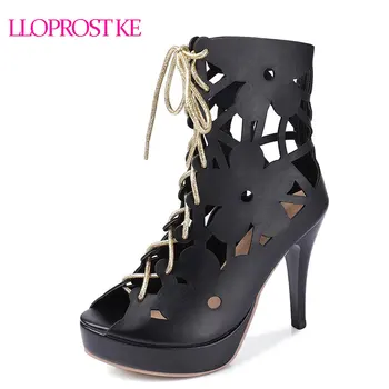 LLOPROST KE Women Gladiator Summer Bootie High Heels Casual Ladies Roman Sandals Thin Heels Peep Toe Lacing Platform Shoes MY368
LLOPROST KE Women Gladiator Summer Bootie High Heels Casual Ladies Roman Sandals Thin Heels Peep Toe Lacing Platform Shoes MY368
