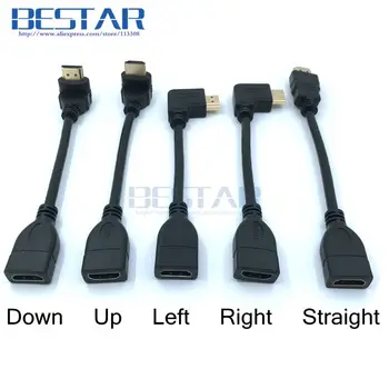 10CM Up & Down & Right & Left Angled HDMI v1.4 type A Male to Female Extension connector adapter cable hdmi 1.4 Angle 0.1M 1.4v
10CM Up & Down & Right & Left Angled HDMI v1.4 type A Male to Female Extension connector adapter cable hdmi 1.4 Angle 0.1M 1.4v