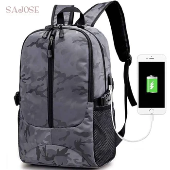USB Charging Male Backpacks Oxford Backpack For Teenage Designer Fashion Men Casual Daypacks Large Camouflage Leisure Rucksack
USB Charging Male Backpacks Oxford Backpack For Teenage Designer Fashion Men Casual Daypacks Large Camouflage Leisure Rucksack