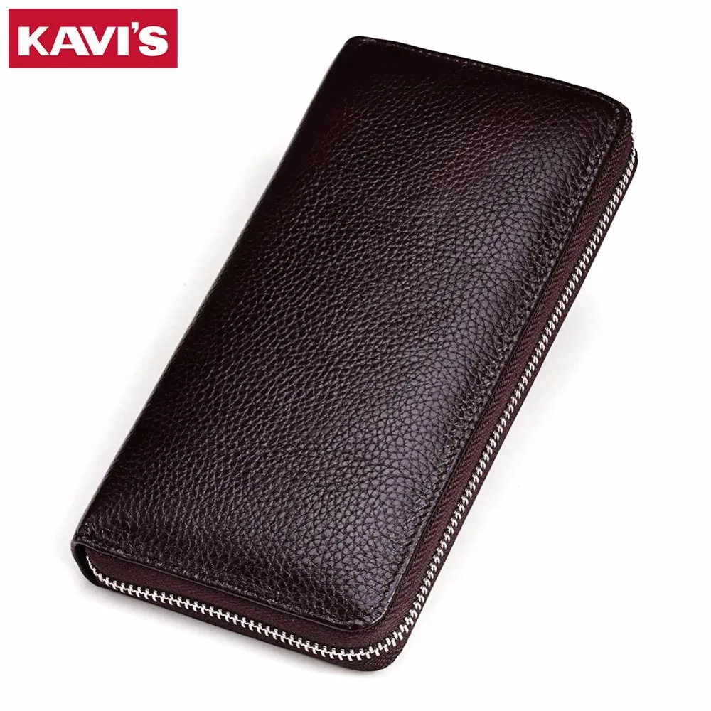 KAVIS New Men Genuine Leather Long Purse Wallet Male Wallets with Multi Card Holders Zipper Designer Men's Clutch Wallets
KAVIS New Men Genuine Leather Long Purse Wallet Male Wallets with Multi Card Holders Zipper Designer Men's Clutch Wallets