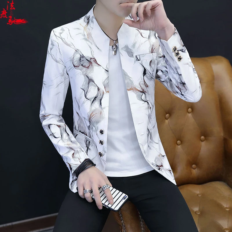 HOCO 2019 male thin autumn new leisure trend handsome blazer collar fashion printing blazer
HOCO 2019 male thin autumn new leisure trend handsome blazer collar fashion printing blazer