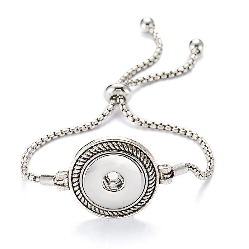 New Jewelry Adjustable Snap Button Bracelet 18mm Metal Snap Button Charms Bracelets For Women
New Jewelry Adjustable Snap Button Bracelet 18mm Metal Snap Button Charms Bracelets For Women
