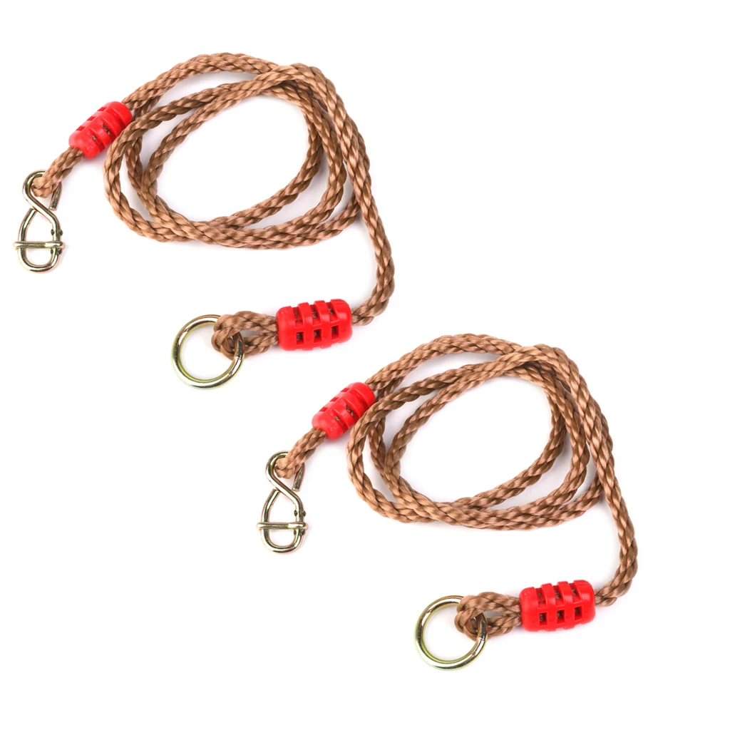 MagiDeal 1 Pair Adjustable Swing Rope for Tree Swing Beam Swing Outdoor Toy Accessory 1.8M