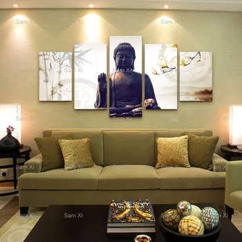 Bring good luck Buddhist belief 5 Piece Canvas Art Buddha Painting Picture Decoracion Paintings Wall Piictures For Living Room
Bring good luck Buddhist belief 5 Piece Canvas Art Buddha Painting Picture Decoracion Paintings Wall Piictures For Living Room