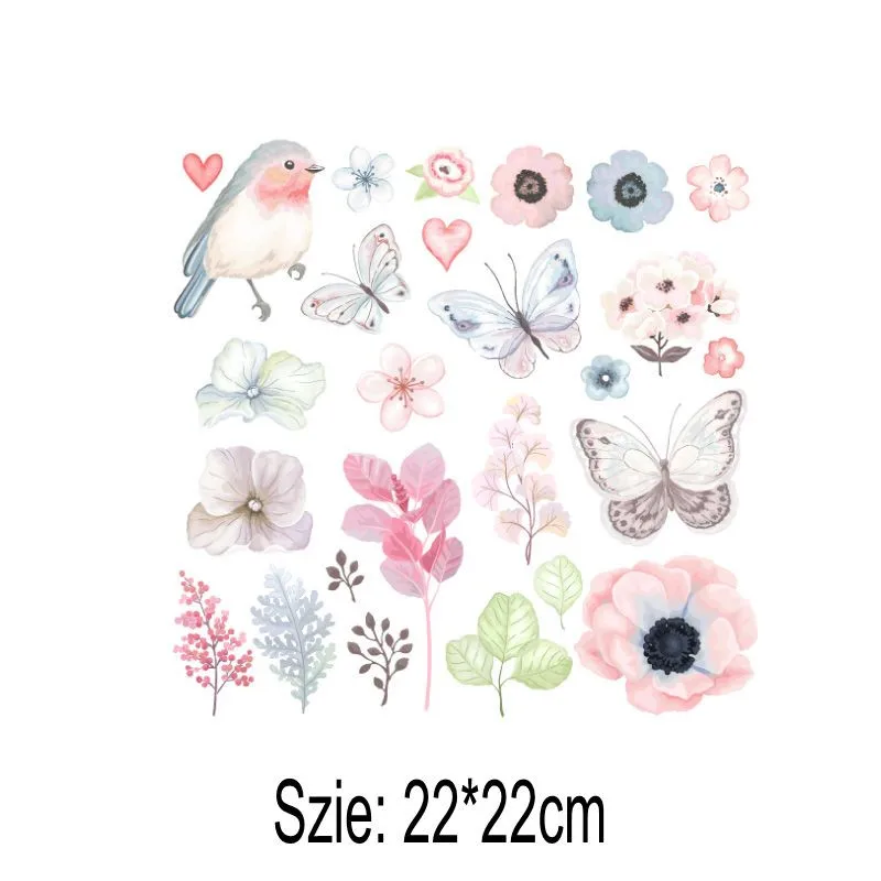 22x22cm-Flower-and-animal-Iron-On-A-level-Patches-Heat-Transfer-Pyrography-For-DIY-T-Shirt (2)