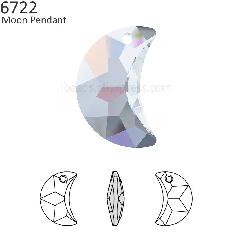 (1 piece) 100% Original Crystal from Swarovski 6722 Moon pendant made in Austria loose beads rhinestone for DIY jewelry making
(1 piece) 100% Original Crystal from Swarovski 6722 Moon pendant made in Austria loose beads rhinestone for DIY jewelry making