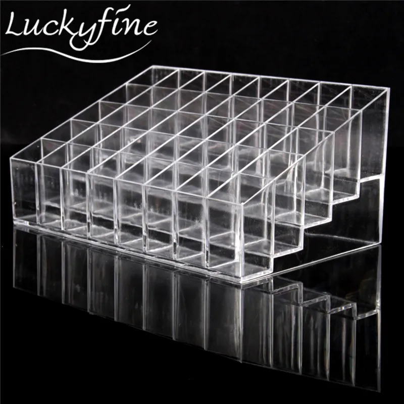 40 Grids Trapezoid Clear Acrylic Makeup Display Lipstick Stand Case Cosmetic Organizer Holder Jewelry Nail Polish Storage Boxes
40 Grids Trapezoid Clear Acrylic Makeup Display Lipstick Stand Case Cosmetic Organizer Holder Jewelry Nail Polish Storage Boxes