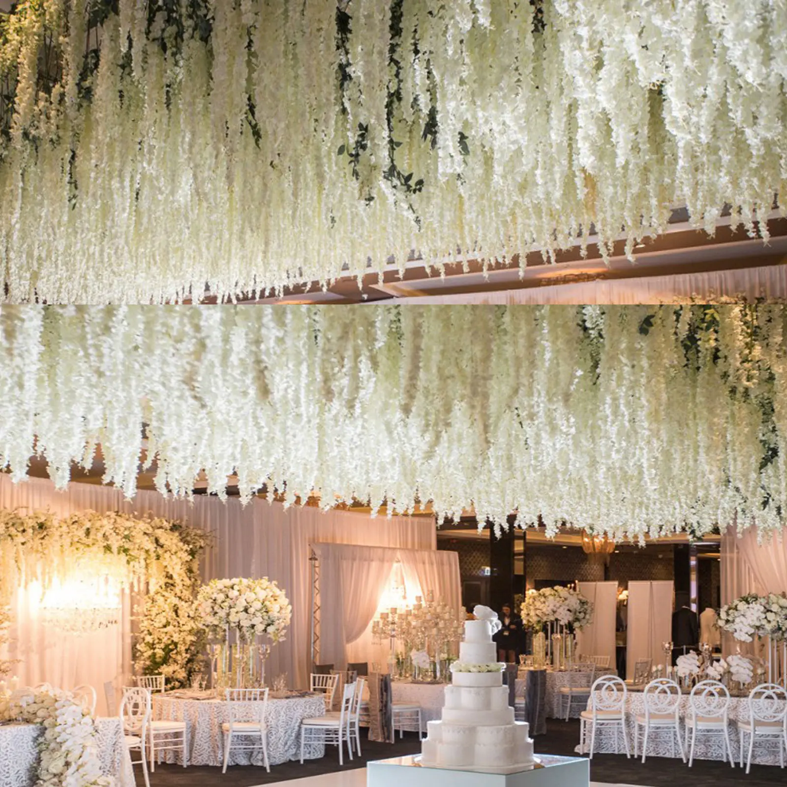 2pcs 30cm New Plants Wisteria Bouquet Artificial Vine Hanging Silk Party Garden Flower Party DIY Decoration
2pcs 30cm New Plants Wisteria Bouquet Artificial Vine Hanging Silk Party Garden Flower Party DIY Decoration