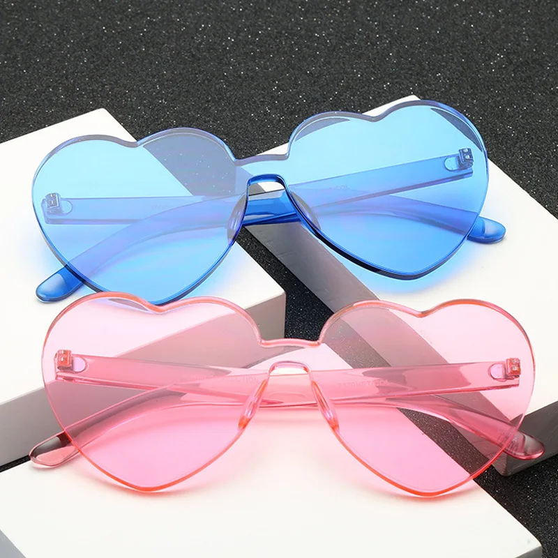 SARACOCO Candy Color Sweet Heart Shape Sunglasses for Women Korean Fashion Rimless Fashion Sunglasses Shades PY01
SARACOCO Candy Color Sweet Heart Shape Sunglasses for Women Korean Fashion Rimless Fashion Sunglasses Shades PY01
