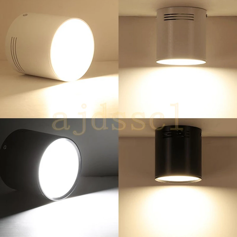 10PCS LED COB Surface Mounted Downlight Dimmable 5W/7W/12W/18W White/Black Housing AC110V/220V Ceiling Spot Light Home Decor
10PCS LED COB Surface Mounted Downlight Dimmable 5W/7W/12W/18W White/Black Housing AC110V/220V Ceiling Spot Light Home Decor