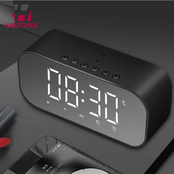 HANTOPER Mini Bluetooth Speaker Wireless Stereo Aluminum Portable Speaker Support LCD Alarm clock TF Temperature Music Player
HANTOPER Mini Bluetooth Speaker Wireless Stereo Aluminum Portable Speaker Support LCD Alarm clock TF Temperature Music Player