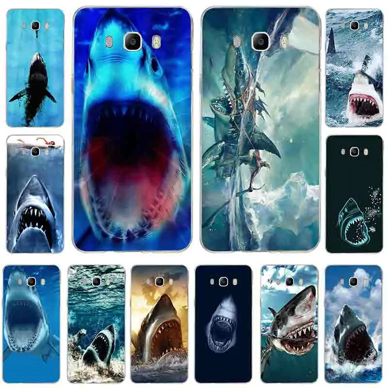 Shark Animal Soft TPU Silicone Mobile Phone Cases Bags For Samsung Galaxy J1 J2 J3 J5 J7 A3 A5 A7 2016 2017 Shell Coque Cover | Мобильные