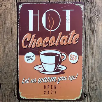 Hot Chocolate Tin Signs Metal Plate Wall Pub Kid's Room Home Art Party Decor Vintage Iron Poster Cuadros DU-5401
Hot Chocolate Tin Signs Metal Plate Wall Pub Kid's Room Home Art Party Decor Vintage Iron Poster Cuadros DU-5401